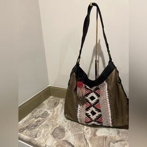 Sharif embellished leather shoulder bag